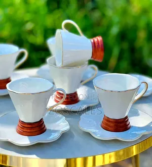 Ceramic Coffee Cup With Saucer