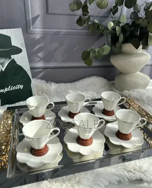 Ceramic Coffee Cup With Saucer