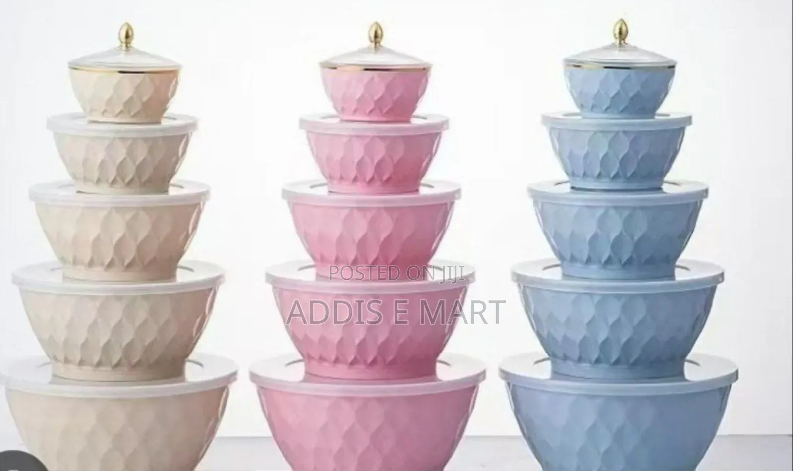 5 PCS Plastic Mixing Bowl