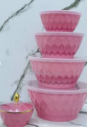 5 PCS Plastic Mixing Bowl