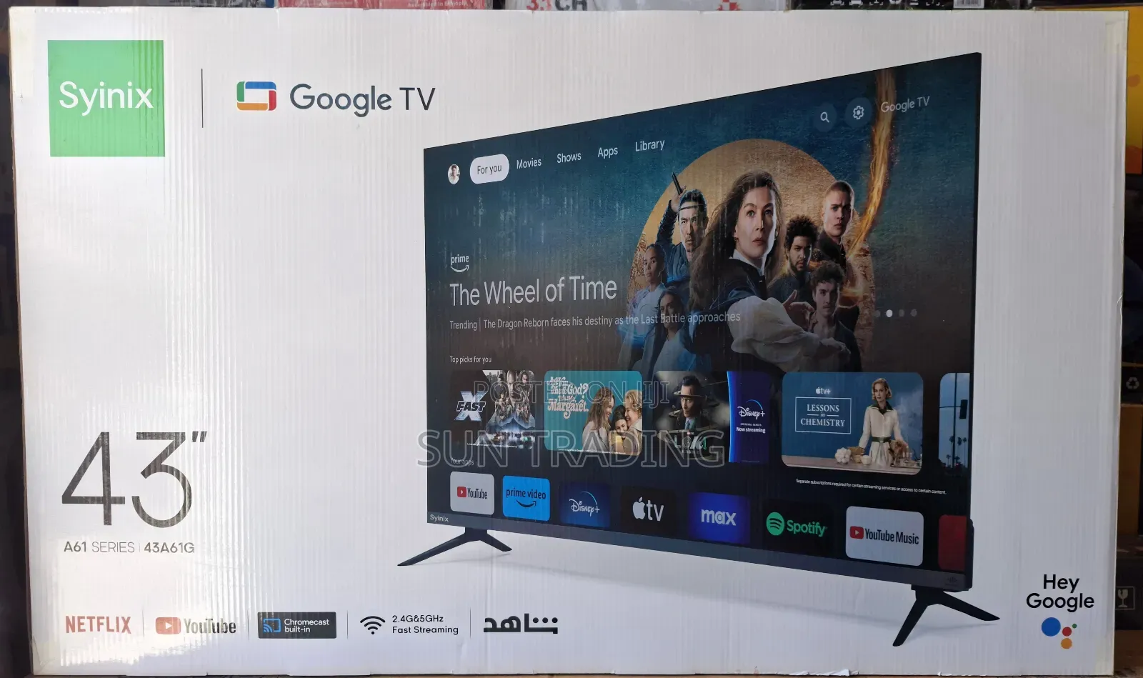 Syinix 43" Google Smart Television | A61 Series