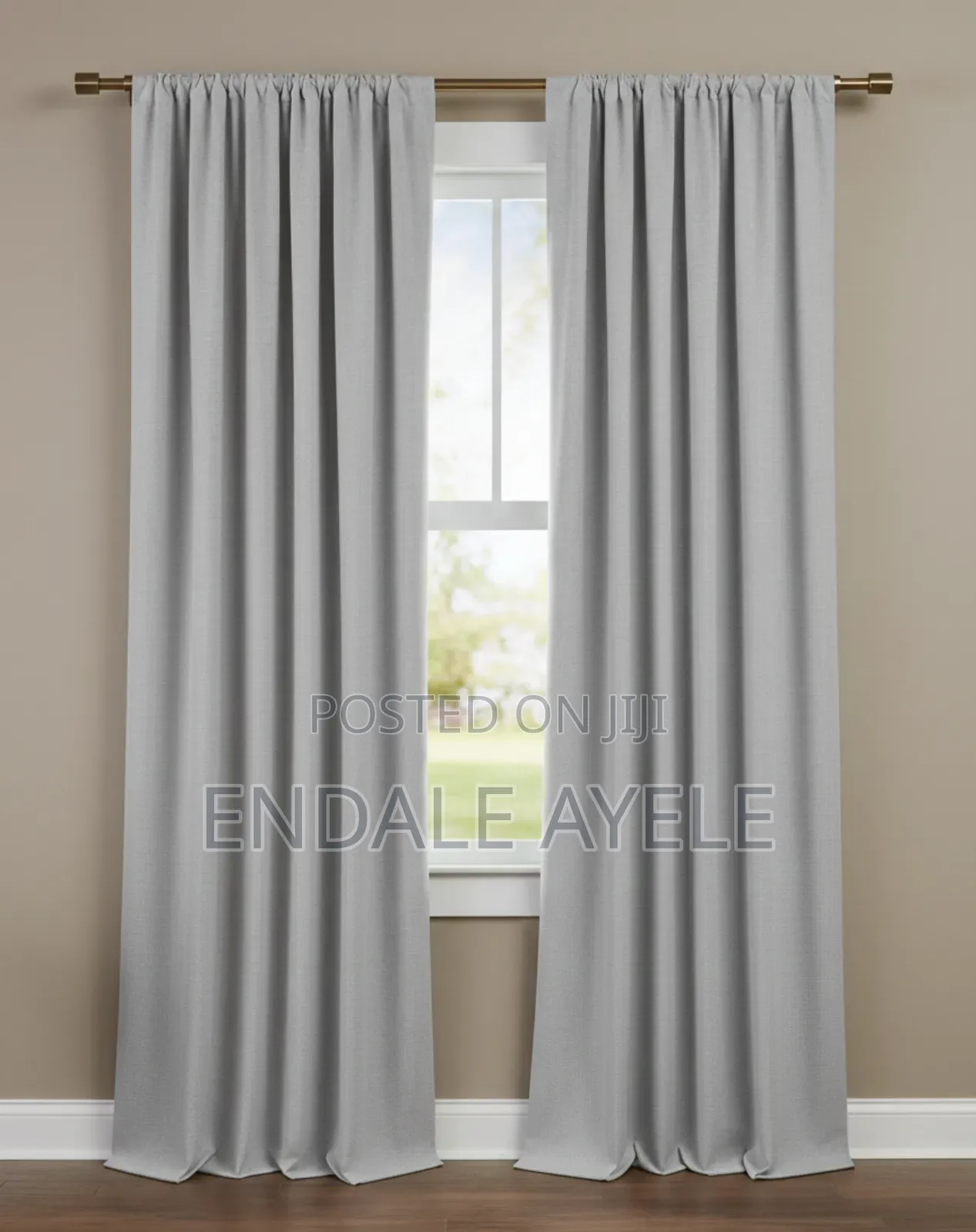 High-Quality Grey Curtains - ዘመናዊ ግራጫ መጋረጃዎች