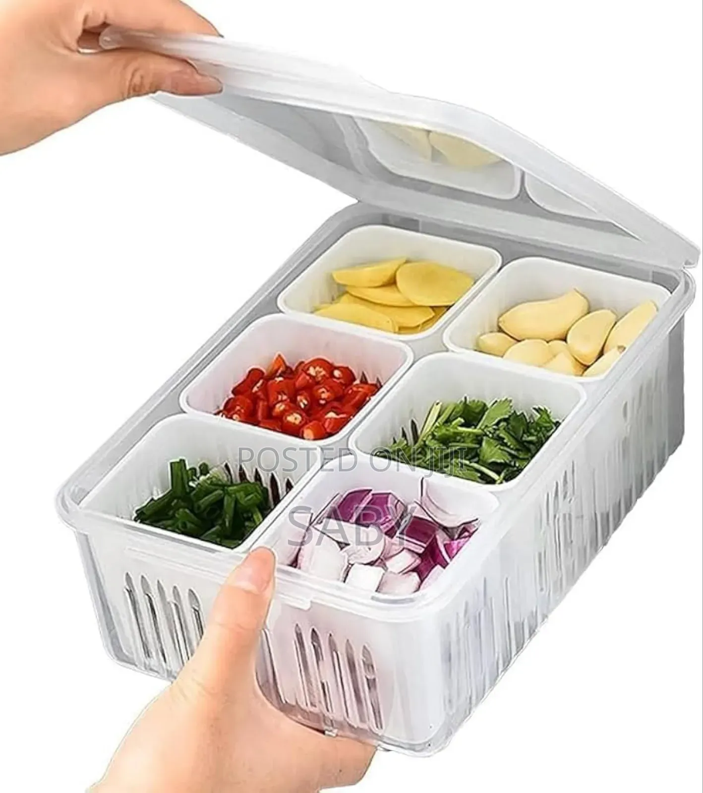 6grid Storage Organizer ባለ 6 ክፍሎች መያዣ (ኦርጋናይዘር)