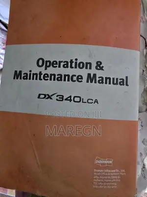 Doosan Excavator Operation Maintenance Manual – Dx340lca