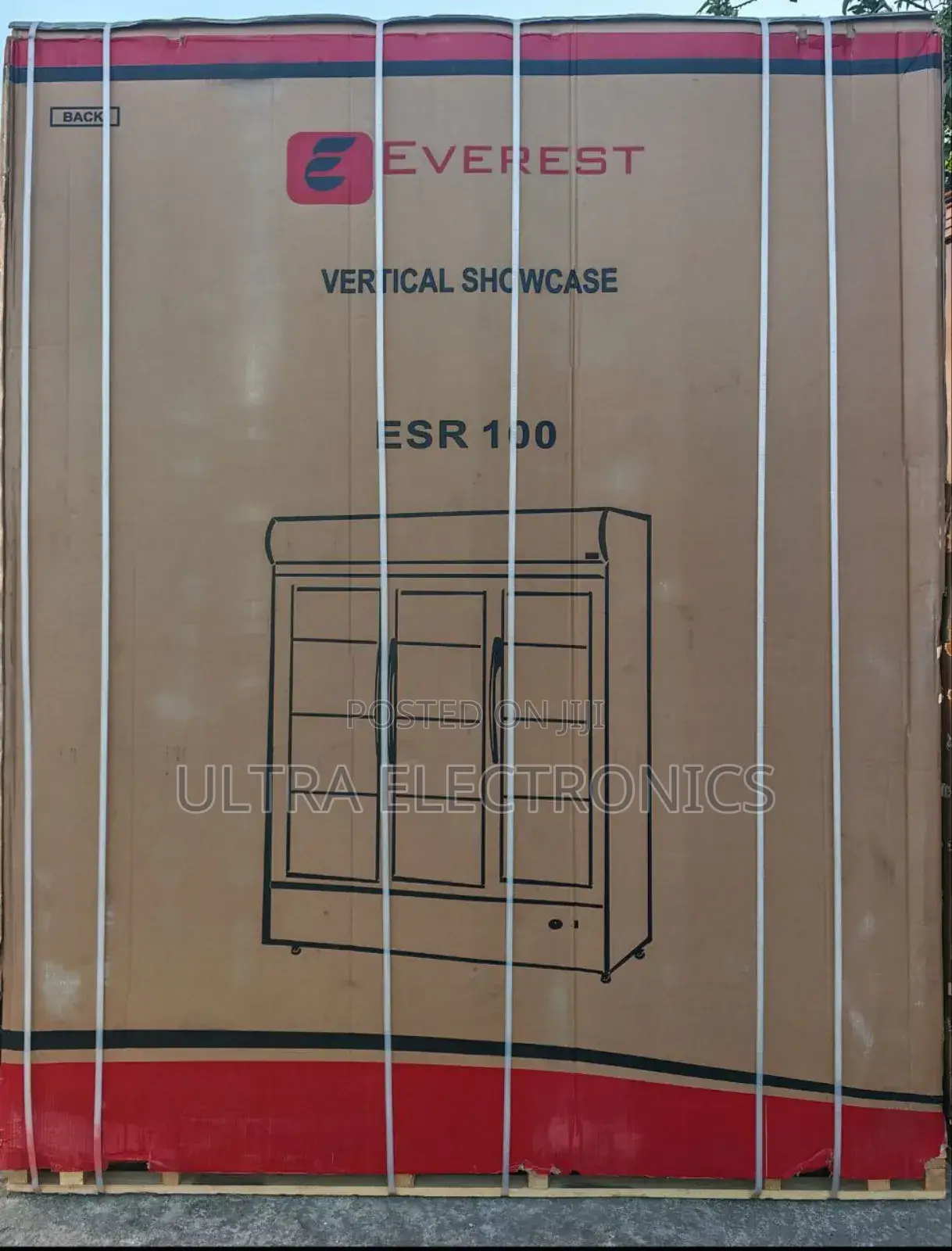 Everest Three-door Commercial Display Refrigerator/Merchandiser.