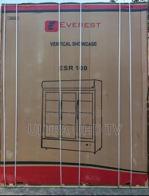 Everest Three-door Commercial Display Refrigerator/Merchandiser.