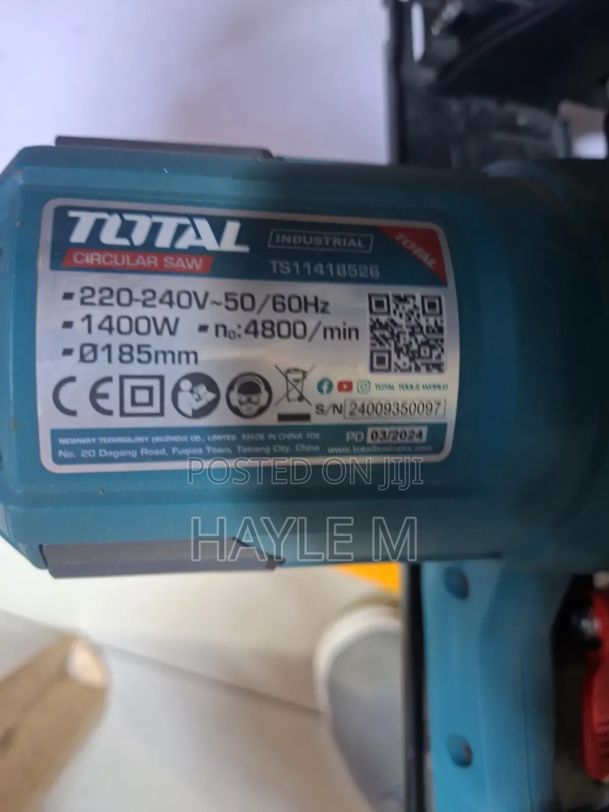 Total Cercular Saw 1400watt