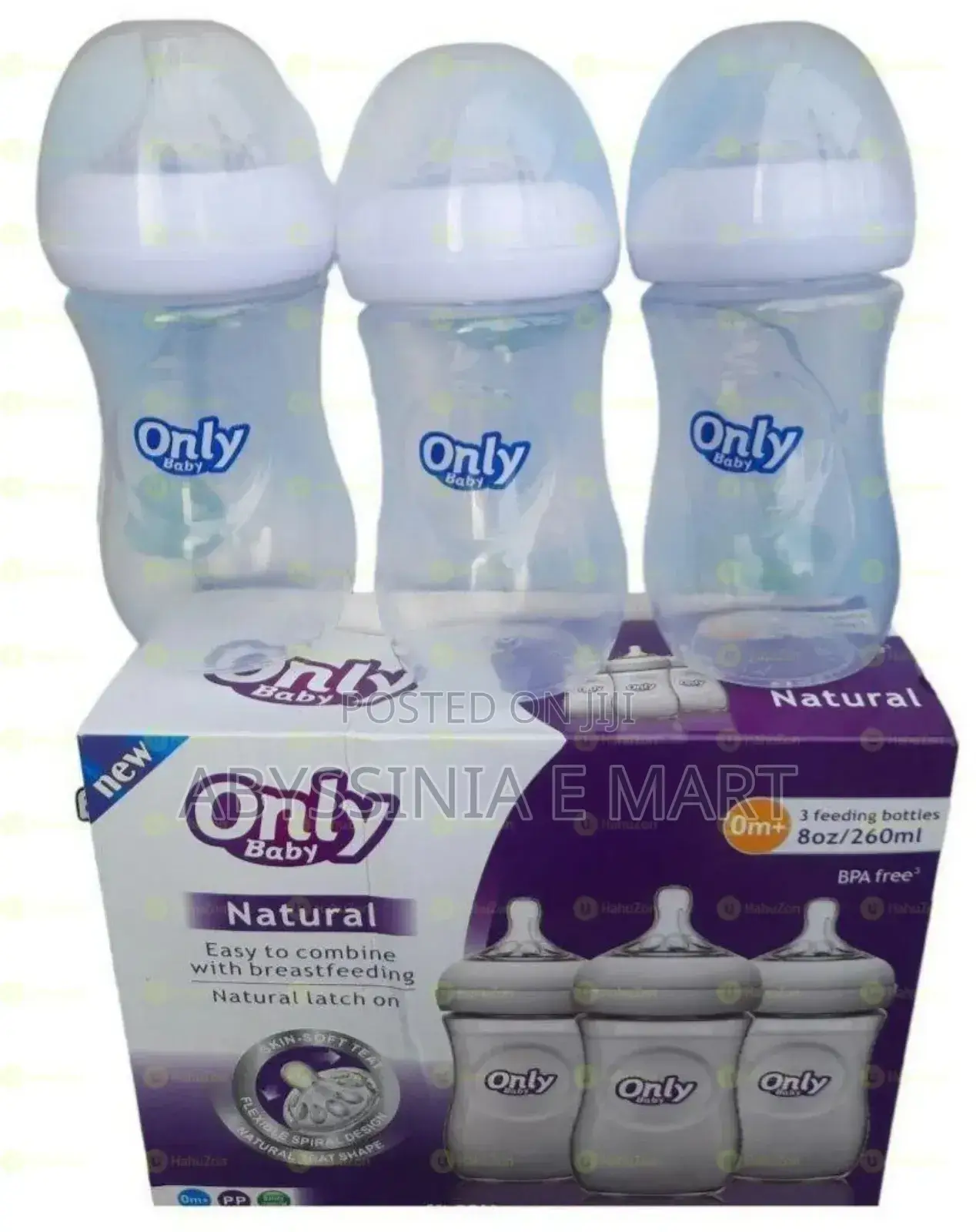 3pcs Only Baby Feeding Bottles Are