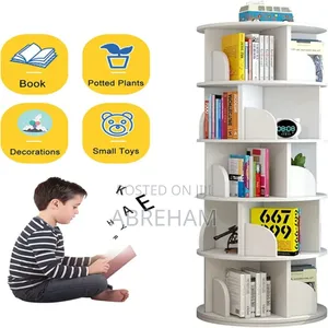 360° የሚሽከረከር የመፀሃፍ መደርደሪያ - Revolving Book Shelf