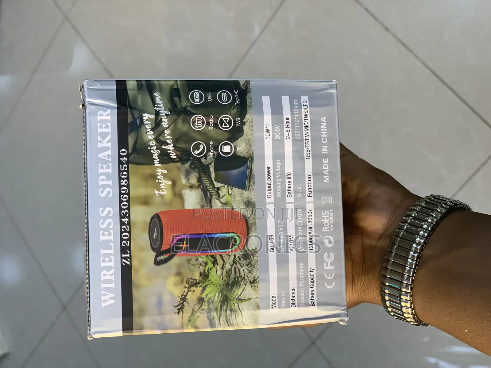 Hof Gu-159 Bluetooth Speaker (Type-C Charging + Tws)