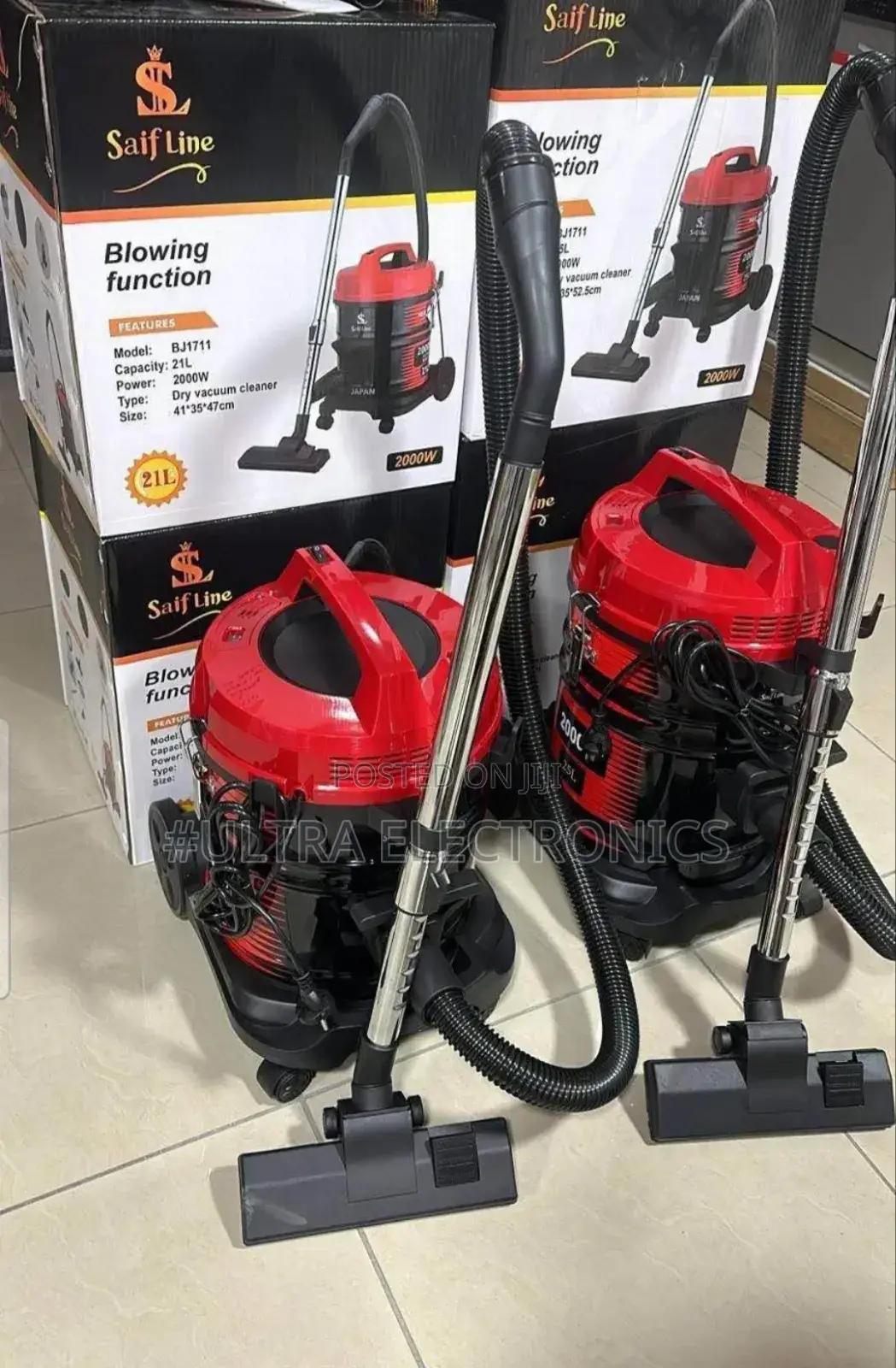 Saif Line Model Bj1711dry Drum Vacuum Cleaner With Blowing Function.