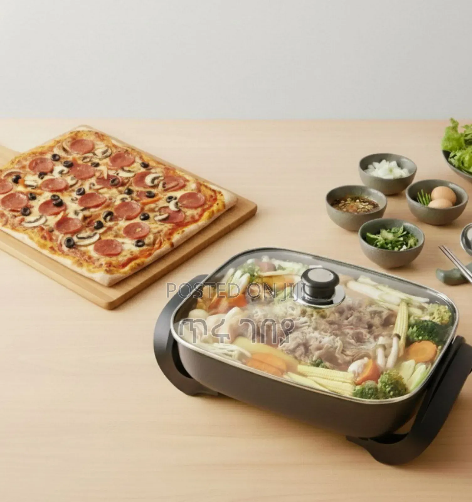 Non Stick Pizza Pan ለፒዛ ለጥብሳጥብስ ለፈጢራ ለቂጣ መሰል ነገሮች የሚሆኑ የማይዝ የማያሳርር