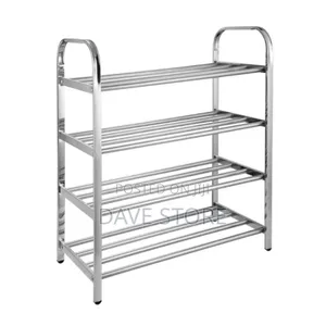 Four Layer Stainless Steel Shoes Rack