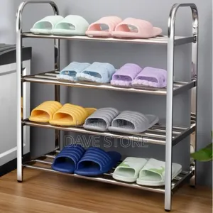Four Layer Stainless Steel Shoes Rack