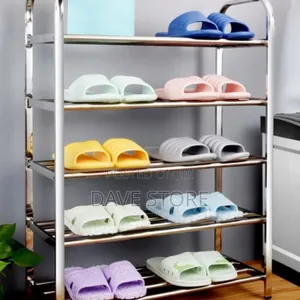 Four Layer Stainless Steel Shoes Rack