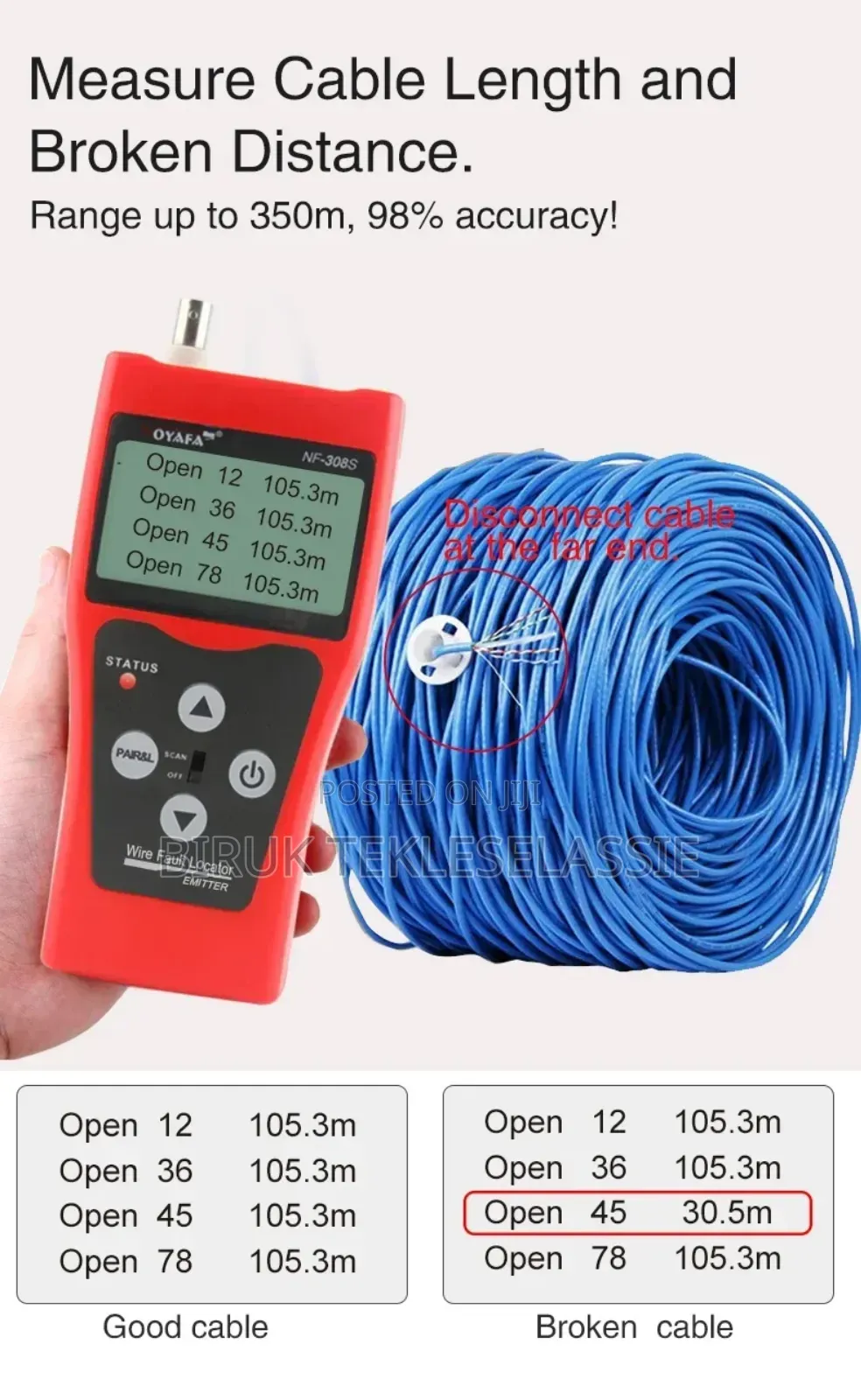 Network Cable Tester Noyafa Nf308