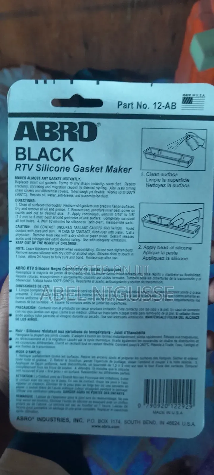 Abro Black Gasket Maker