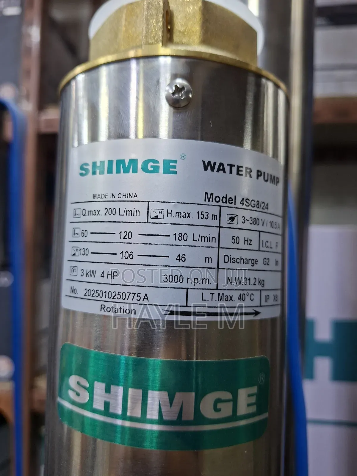 Shimge Borehole Water Pump