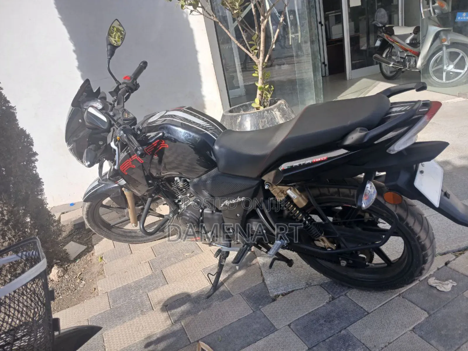 New TVS Apache 180 RTR 2024 Black