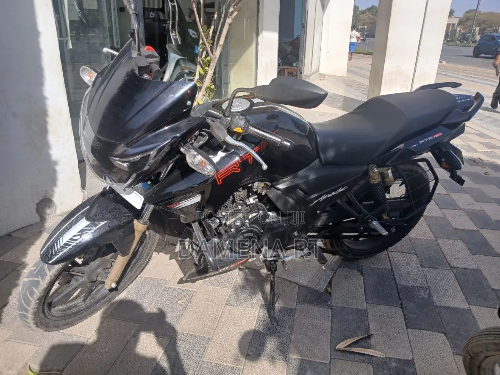 New TVS Apache 180 RTR 2024 Black