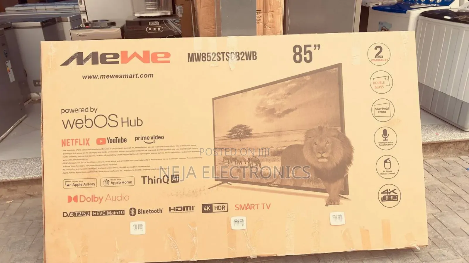 Mewe Tv 85inch Webos Hub Delivery