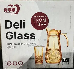 Qing Ping Guo 7-Piece Glass Water Set.