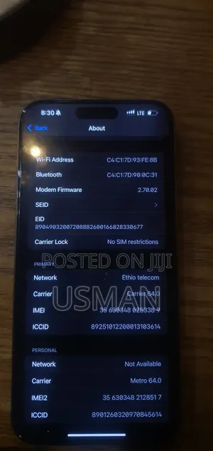 Apple iPhone 15 Pro Max 256 GB Silver