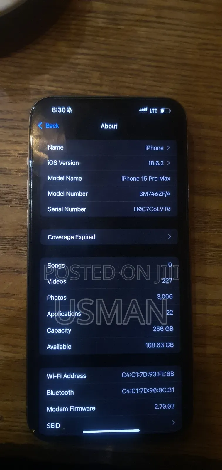 Apple iPhone 15 Pro Max 256 GB Silver