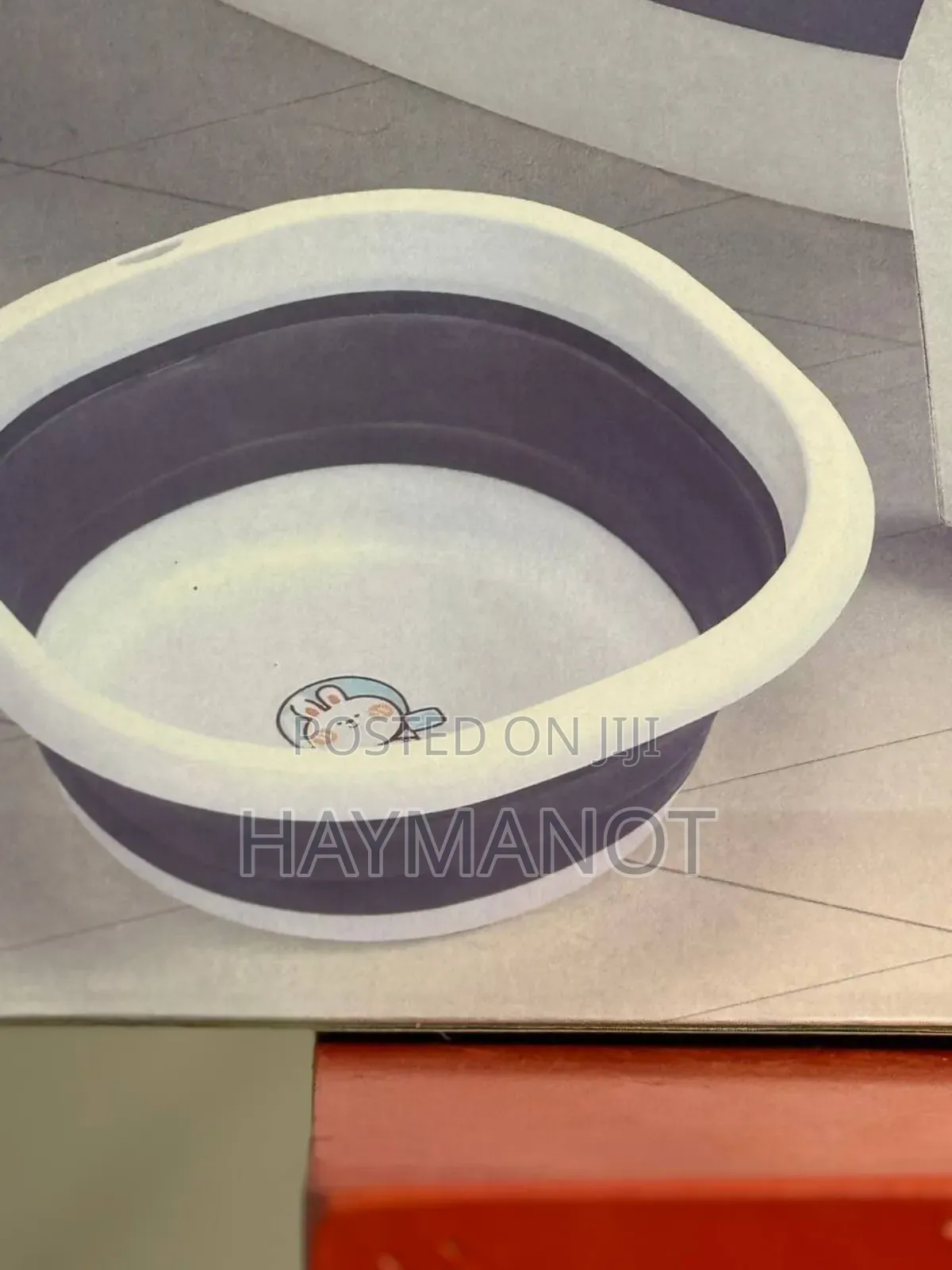 የራሱ ሙቀት መለኪያ ያለዉ Foldable Baby Bath Tub With Accessories 5-in-1