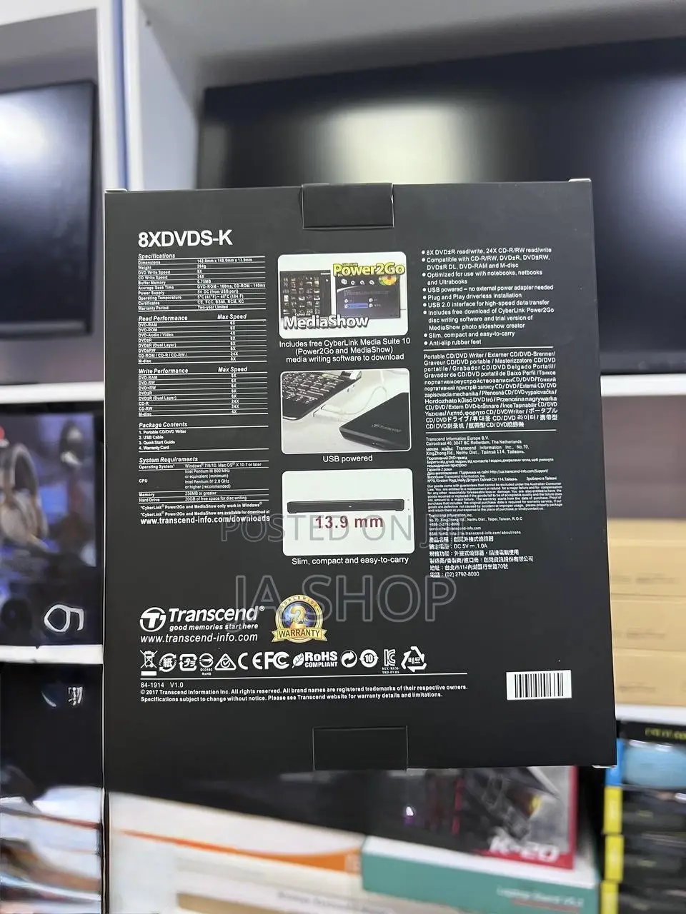 Transend Ultra-thin External Cd/Dvd