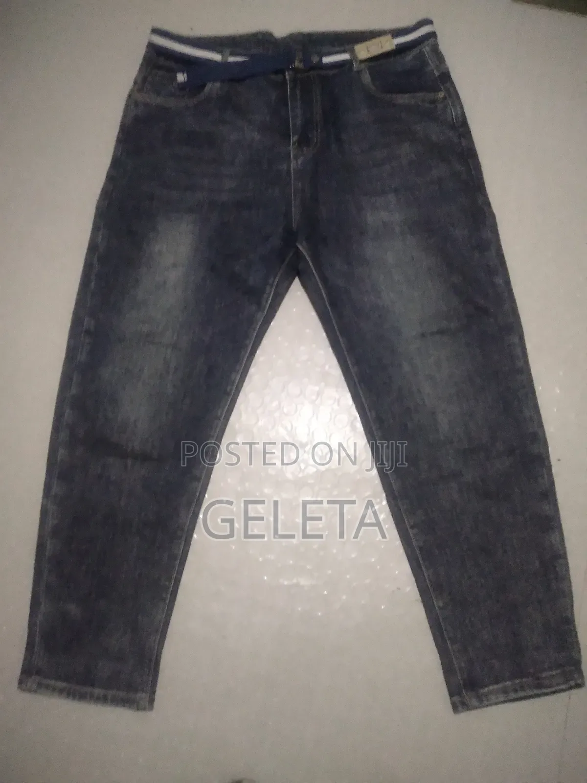Straight-Leg Denim Jeans