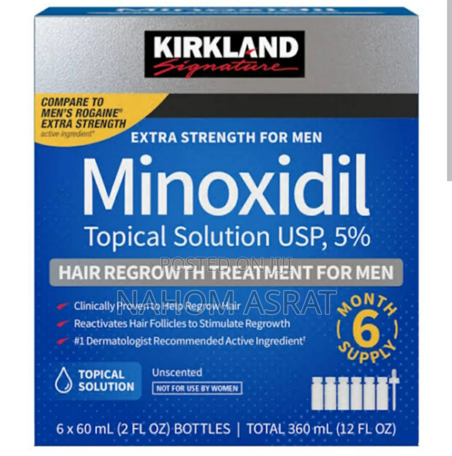 Premium Quality Minoxidil for Faster Hair Beard Growth.