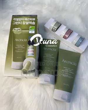 Arencia Green Tea + Lha Deep Pore Rice Mochi Cleanser Daily Scrub