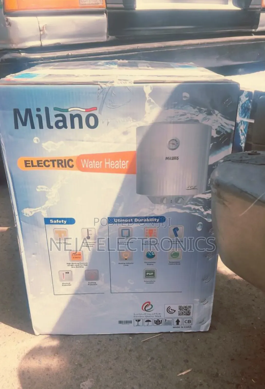 Milano Water Heaters 50-Lt Boiler Delivery