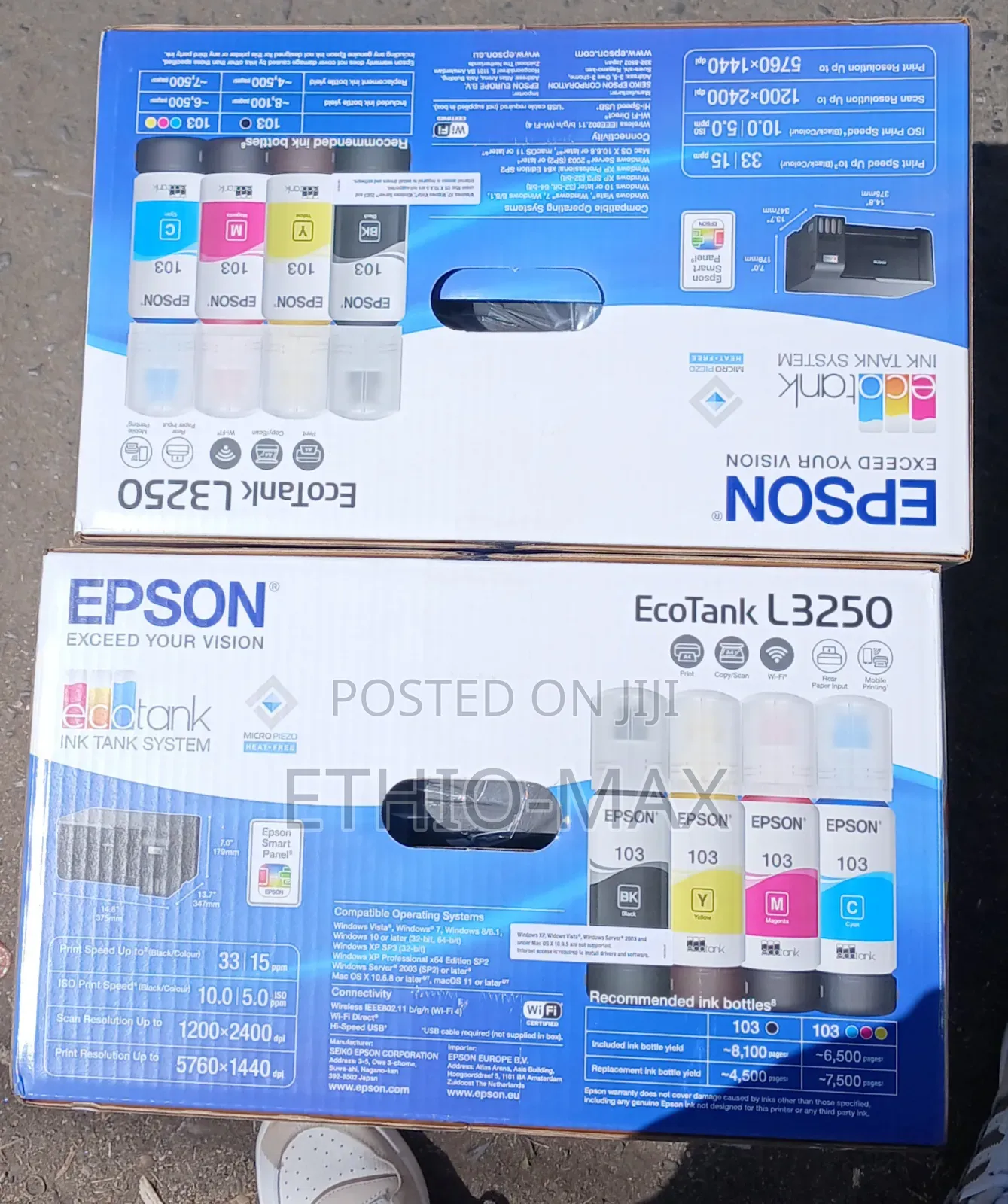 Epson Ecotank L3250 – All-in-One Printer | Wi-Fi | Original