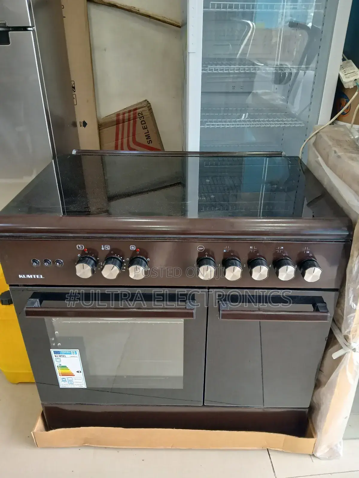 Kumtel Standing Oven/Cooker, Likely a 60x90 Cm Model With Both Gas