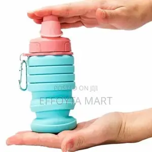 Foldable Silicone Water Bottle Bpa- Free