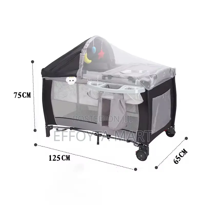 5in1 Deluxe Baby Bedside Crib ዘመናዊ የልጅ አልጋ