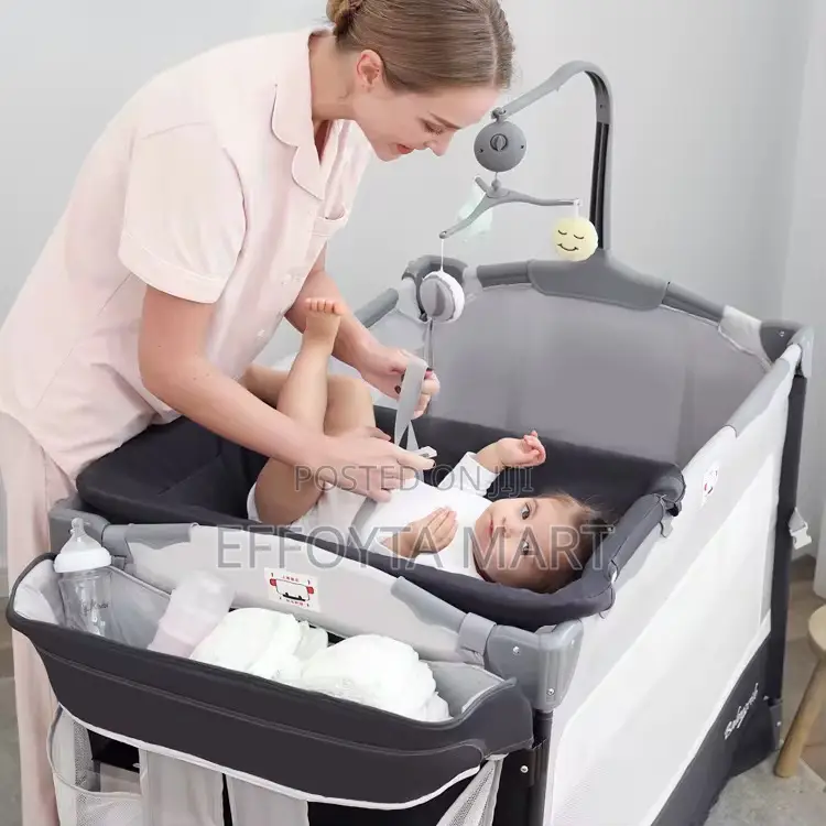 5in1 Deluxe Baby Bedside Crib ዘመናዊ የልጅ አልጋ