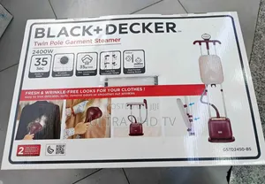 Black+Decker Twin Pole Garment Steamer (Gstd2450-B5).