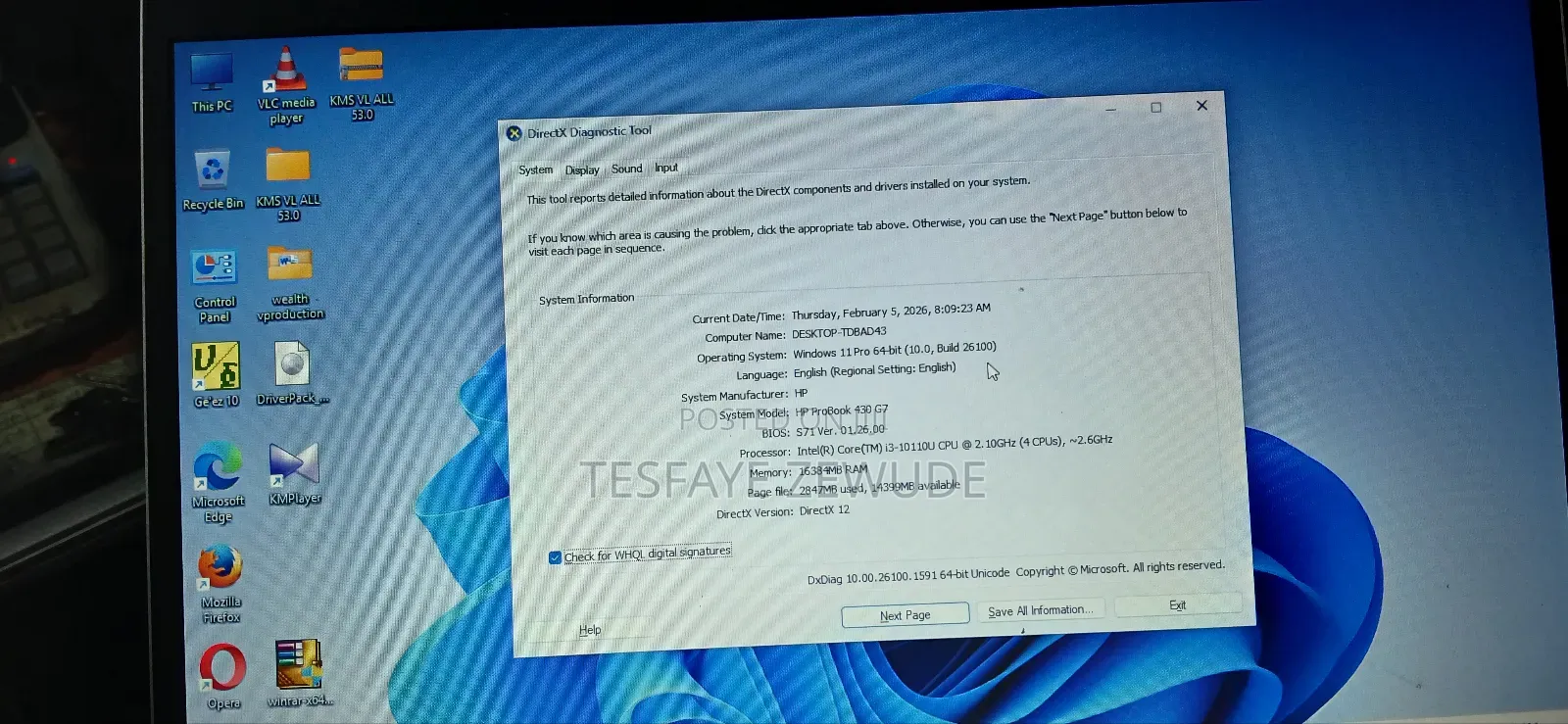 Laptop HP ProBook 430 G7 16GB Intel Core 3 SSD 512GB