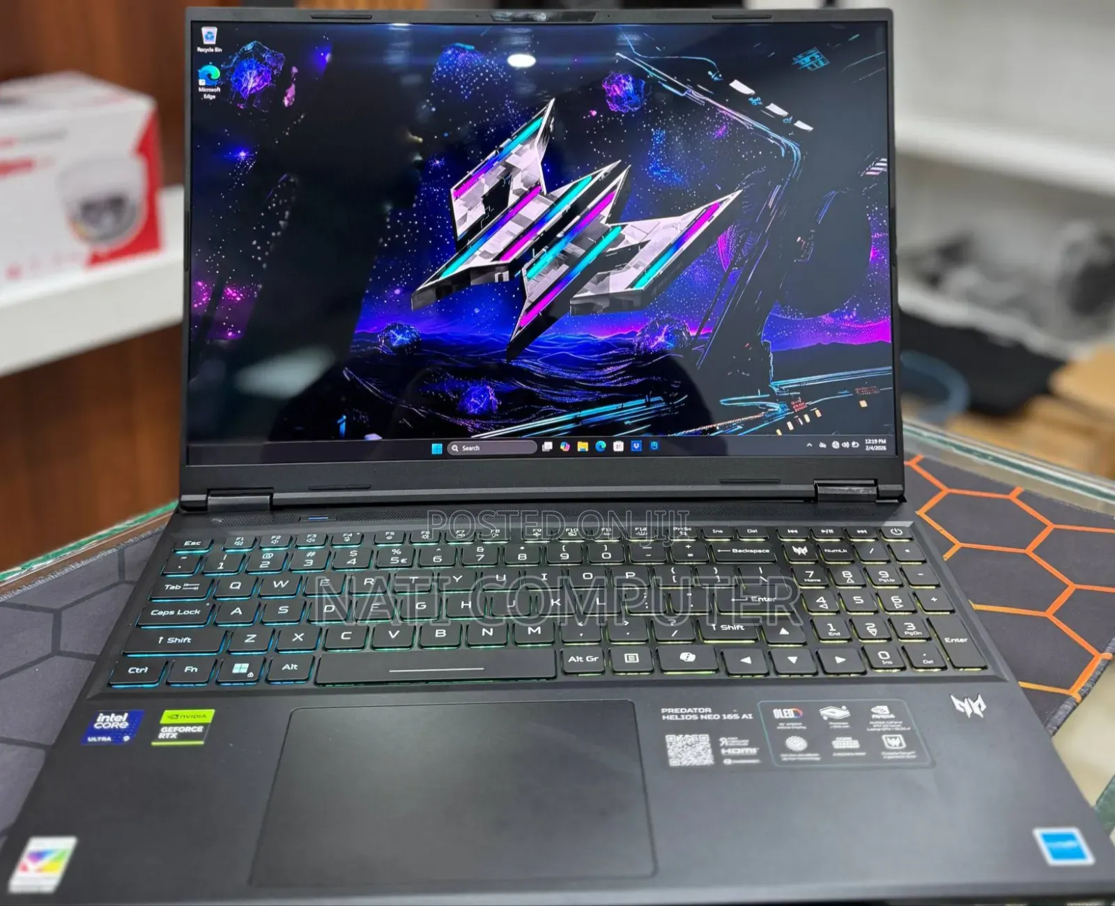 New Laptop Acer Predator Helios Neo 16 32GB Intel Core Ultra 9 SSD 1T