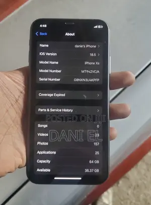 Apple iPhone XS 64 GB Black