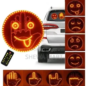 Creative Fun Three Models Gesture Lamp Car Interior Rear Windshield Le