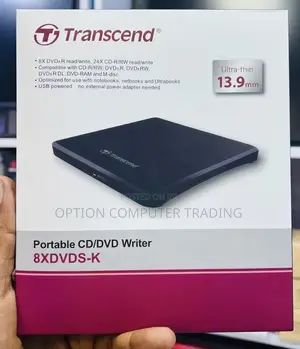 Transend Ultra-Thin External Cd/DVD Writer