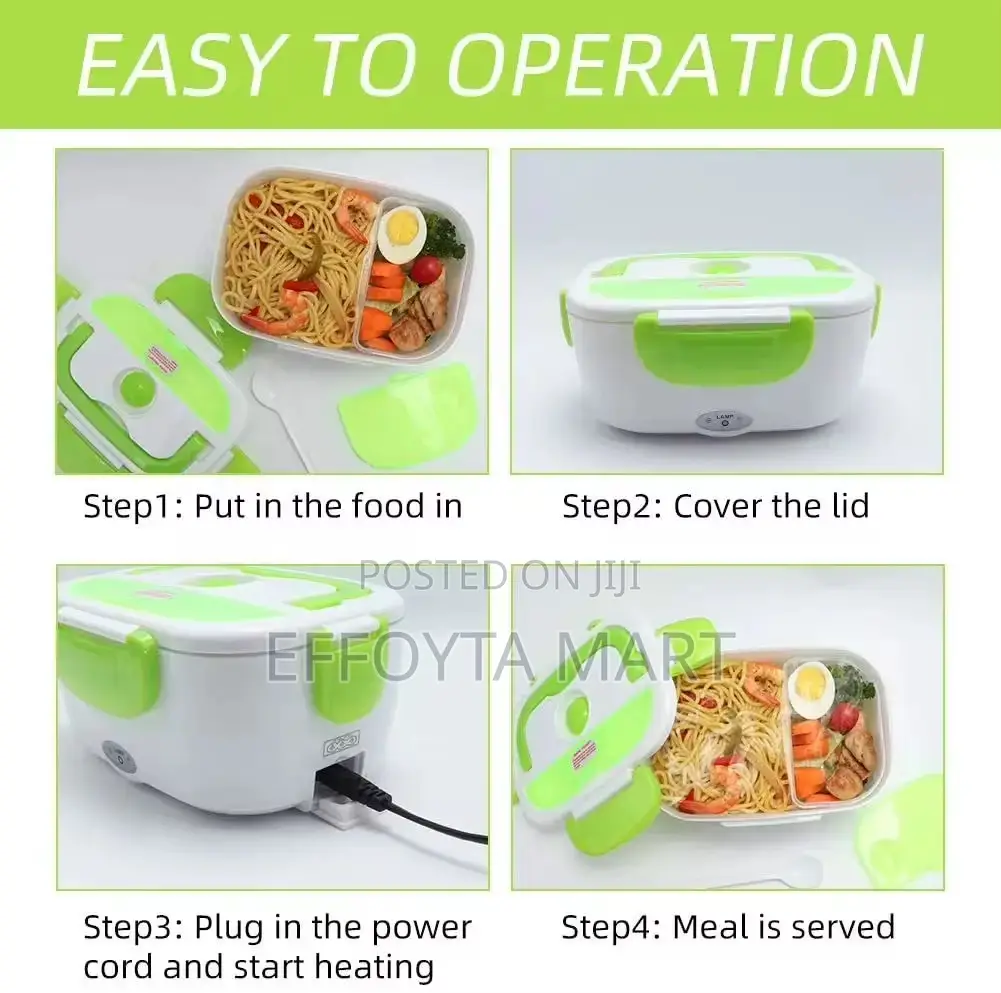 Portable Electric Lunch Box የኤሌክትሪክ ማሞቂያ ያለው የምሳ እቃ