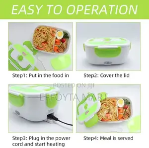 Portable Electric Lunch Box የኤሌክትሪክ ማሞቂያ ያለው የምሳ እቃ