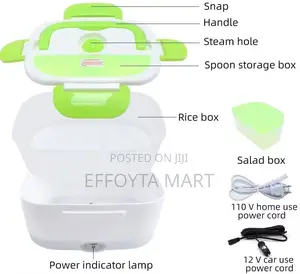 Portable Electric Lunch Box የኤሌክትሪክ ማሞቂያ ያለው የምሳ እቃ