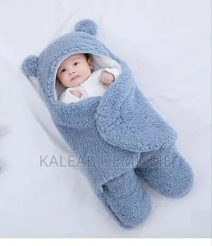 Baby Swaddle Blanket ከታች እሰከ ላይ የሚሸፍን