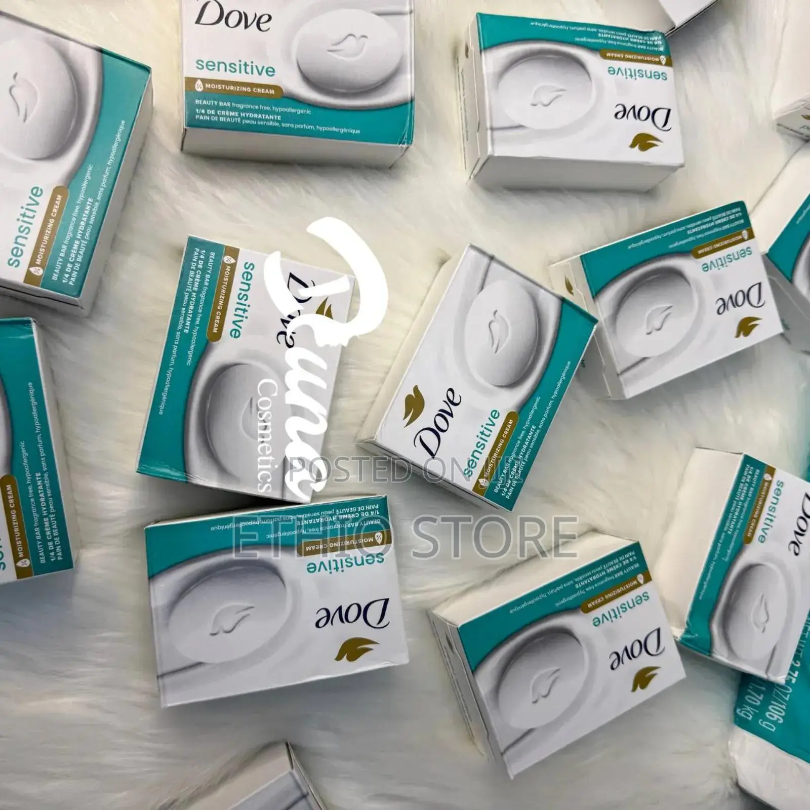 Dove Sensitive Skin, Fragrance Free, Hypoallergenic Bar Soap